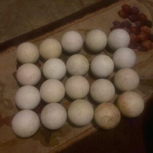 24 white lacrosse balls
